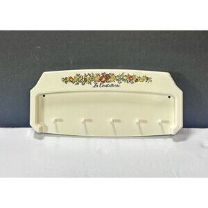 RARE Vintage Corningware Spice Of Life La Cutellerie Utensil Holder Wall Rack